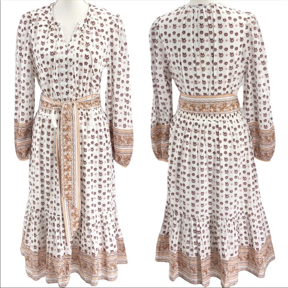 Cleobella Blakey Midi Dress | Tamil Block Print | Small Medium | NWT